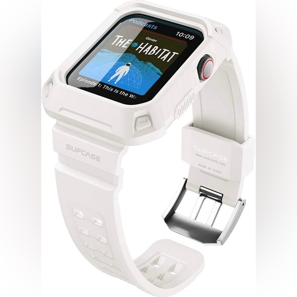 Rugged Protective Case w/Strap Bands Apple Watch Series 8/7/6/SE/5/4 [45/44mm] - Picture 2 of 6